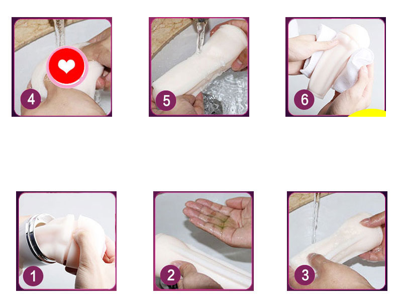 Các bước vệ sinh âm đạo giả hít tường A8